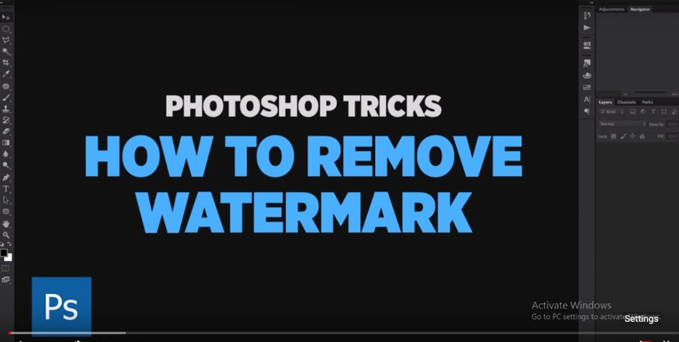 Watermark remover software